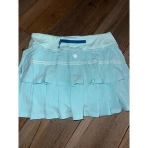 Lululemon Pace Setter Skirt Aquamarine Blue Size 4